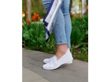 Мокасини жіночі GIPANIS 722 Білі.З задником.Ростовка 10 пар.36-40+37+38+38+39+40